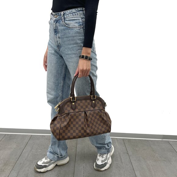 Louis Vuitton Damier Ebene Trevi PM Satchel Shoulder Handbag - Picture 3 of 13